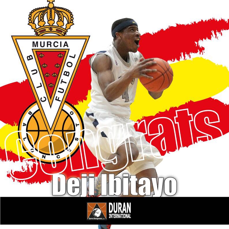 Duran International Sports Management Deji Ibitayo Arrives To Real Murcia
